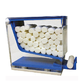 Dental cotton roll dispenser